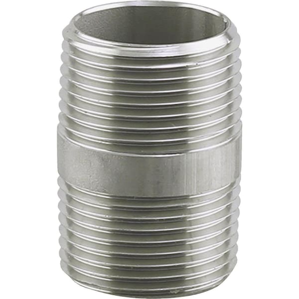 Plumbeeze PLUMB-EEZE 1/2 In. MIP x 2 In. Stainless Steel Nipple U2-SSN-0520 - main